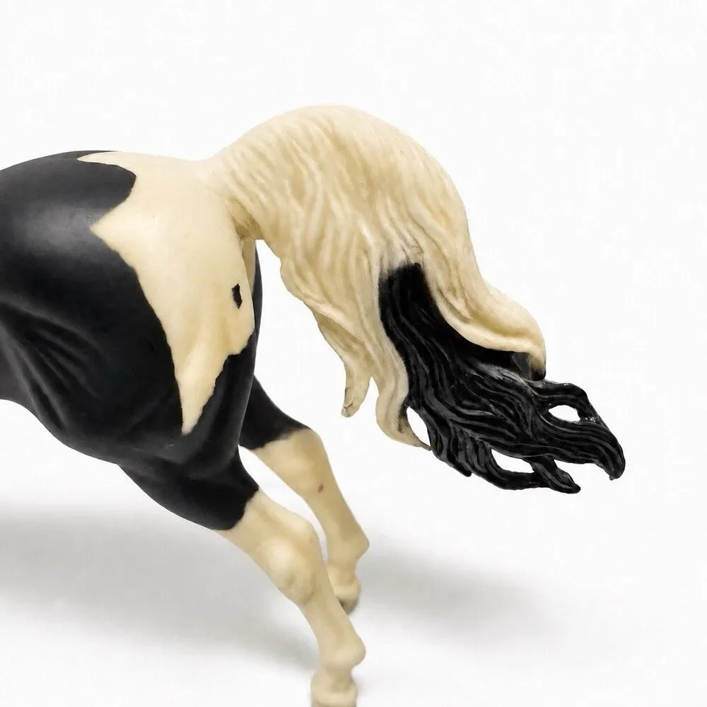 Breyer #1141 Standing Saddlebred Stallion Black White Traditional Horse